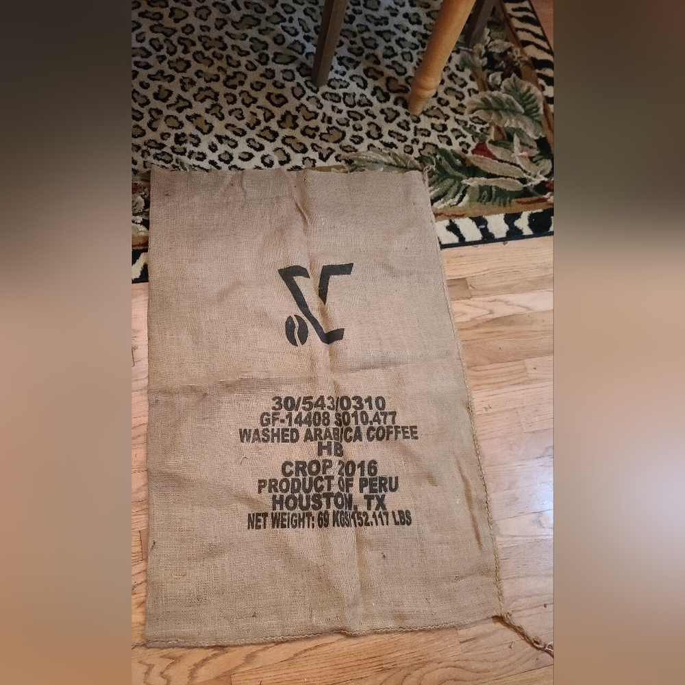 Coffee Bean Burlap Bean Bag